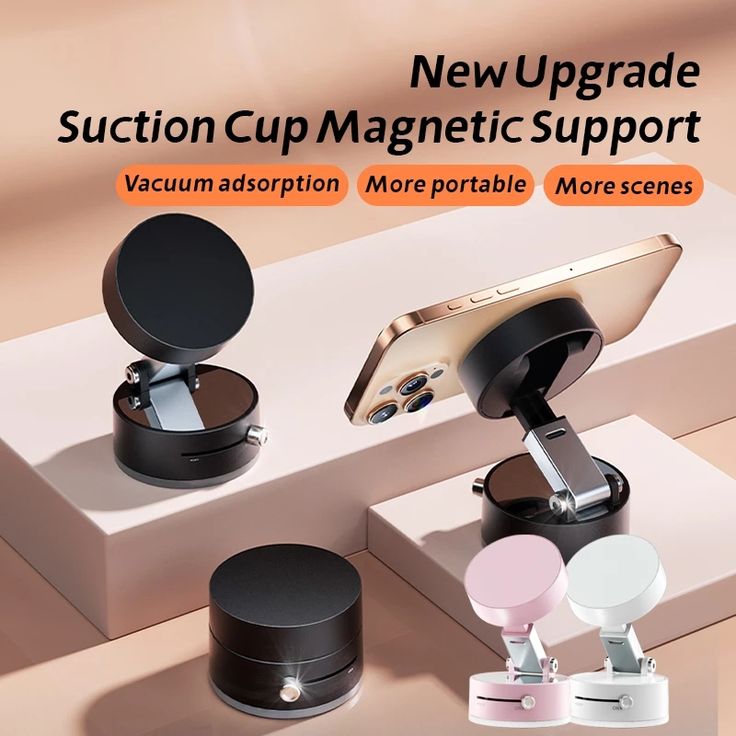 Vacuum Magnetic Suction Phone Holder