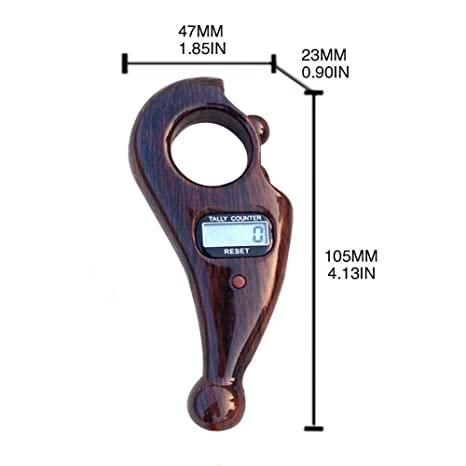 Digital Tally Counter – Elegant Wooden Look