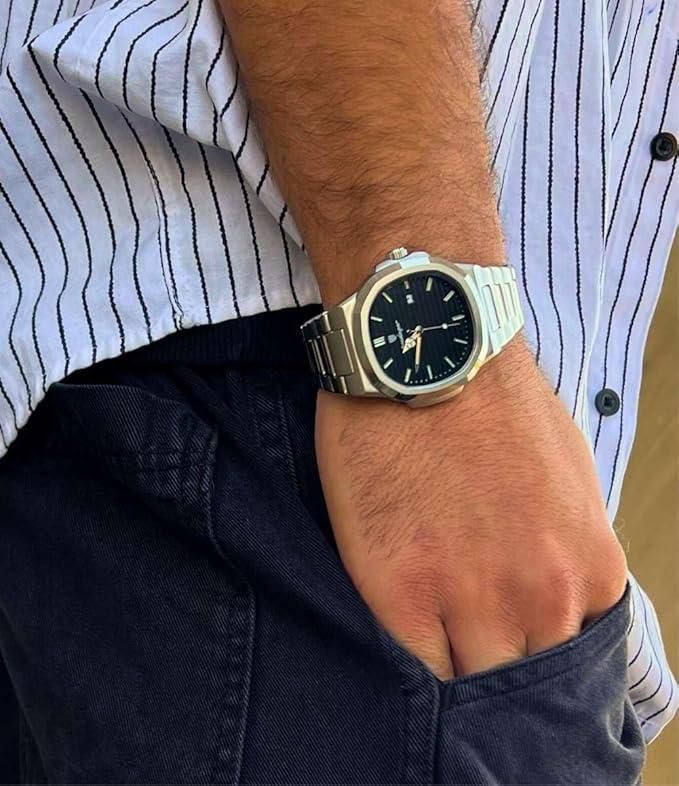 Luxury Stainless Steel Wristwatch