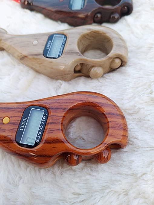 Digital Tally Counter – Elegant Wooden Look