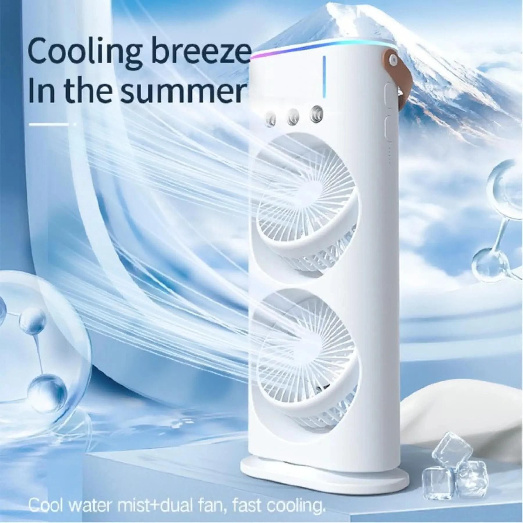 Portable Dual-Fan Mini Air Cooler
