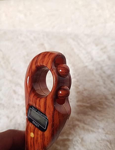 Digital Tally Counter – Elegant Wooden Look