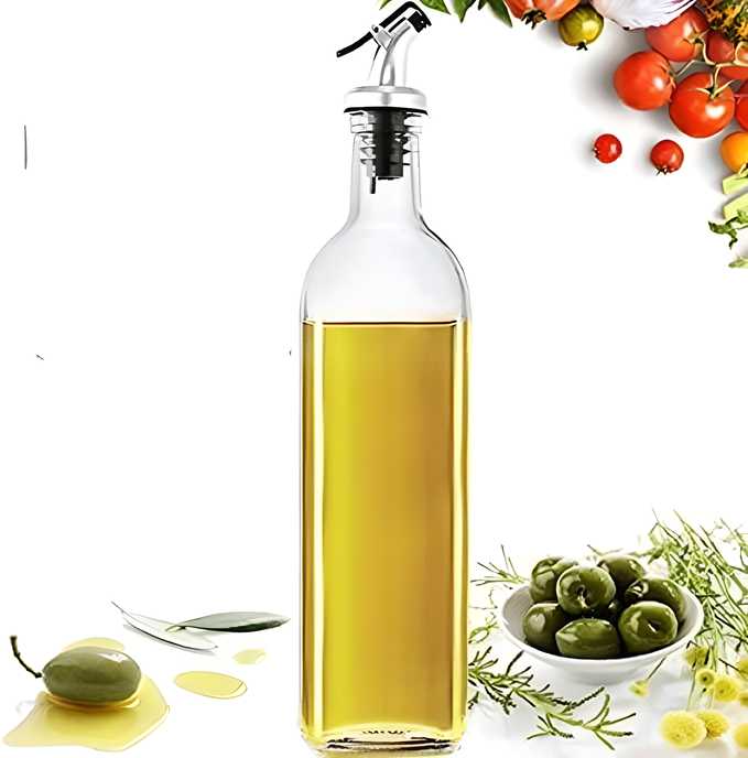 Elegant Glass Oil & Sauce Dispenser Bottle 1000ml