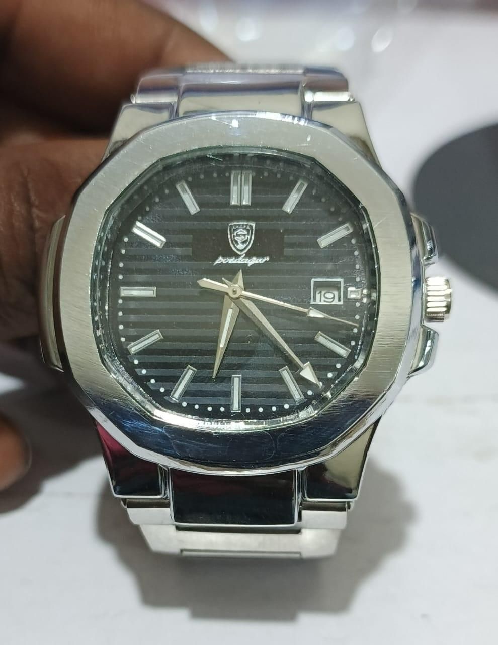 Luxury Stainless Steel Wristwatch