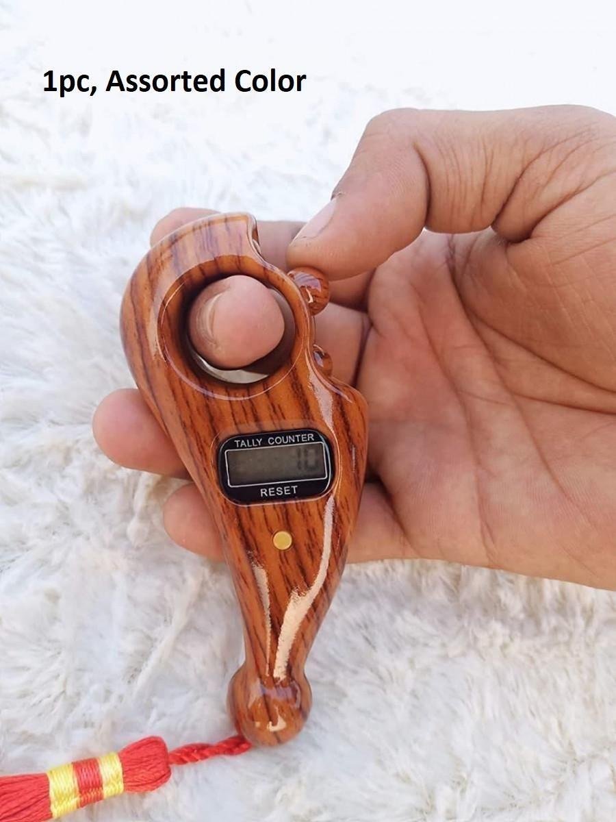 Digital Tally Counter – Elegant Wooden Look