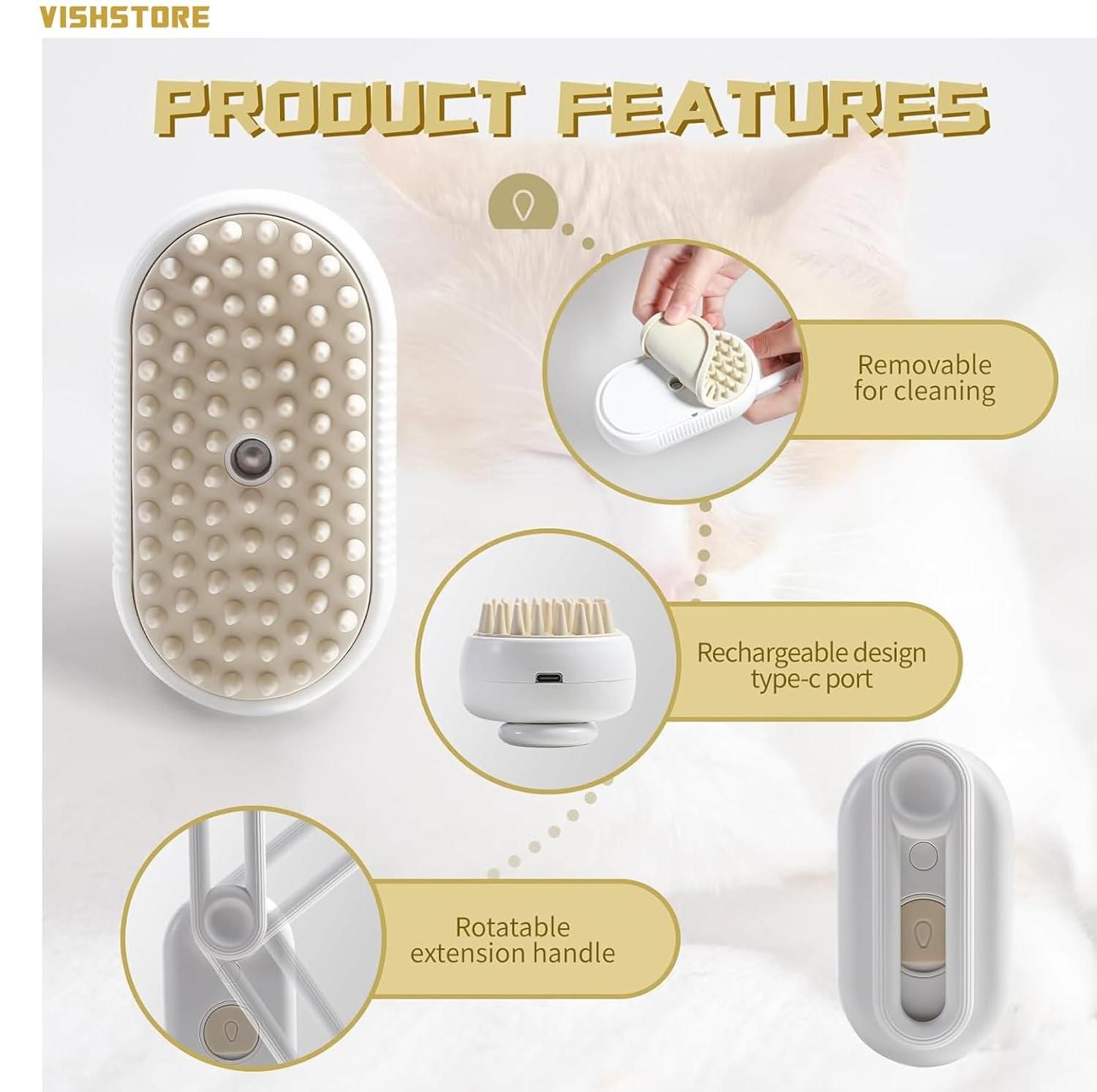 "2-in-1 Pet Shower Brush
