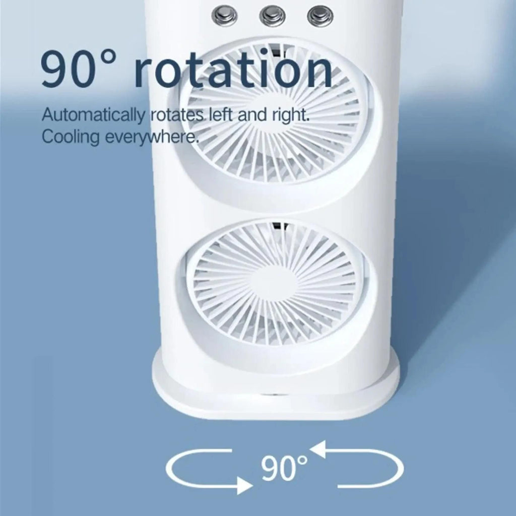Portable Dual-Fan Mini Air Cooler