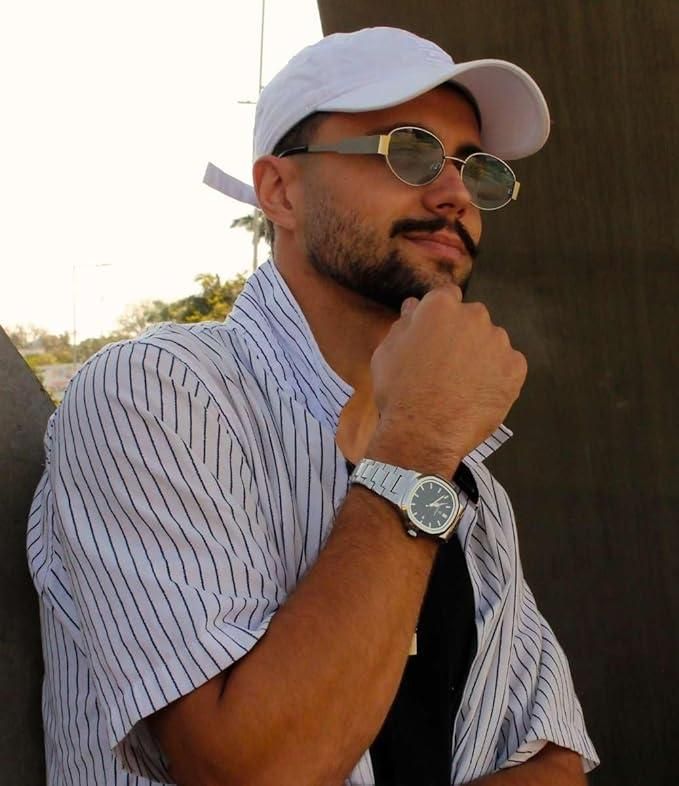 Luxury Stainless Steel Wristwatch