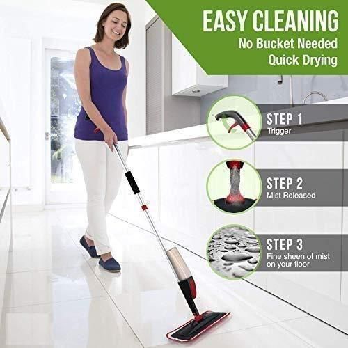 360° Spray Mop with Refillable Bottle