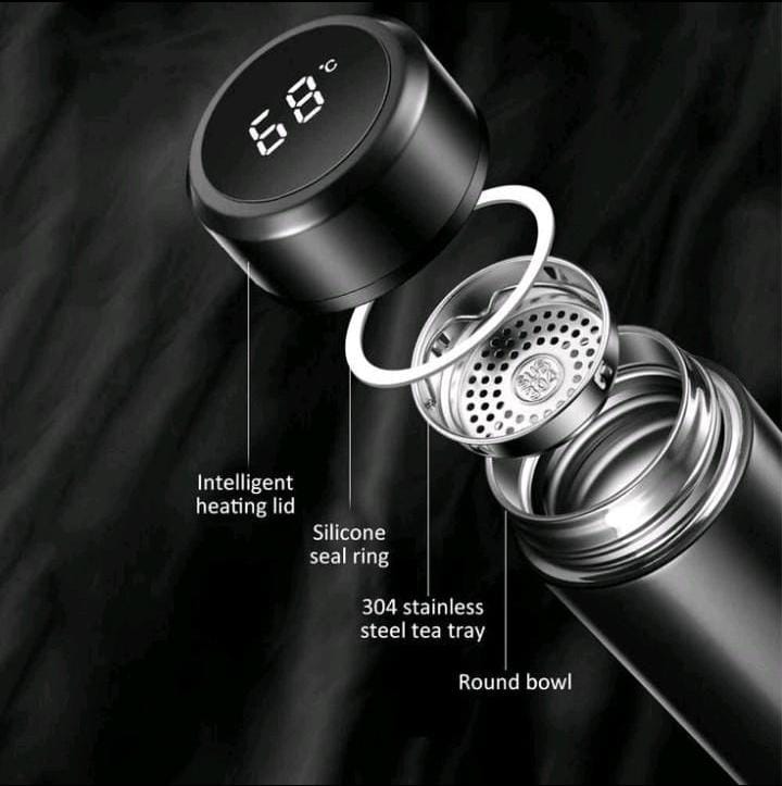 Smart LED Temperature Display Thermos Bottle 750ml