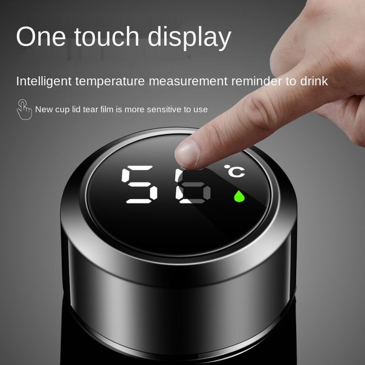 Smart LED Temperature Display Thermos Bottle 750ml